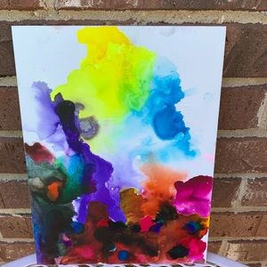 Small work of abstract art 9x12